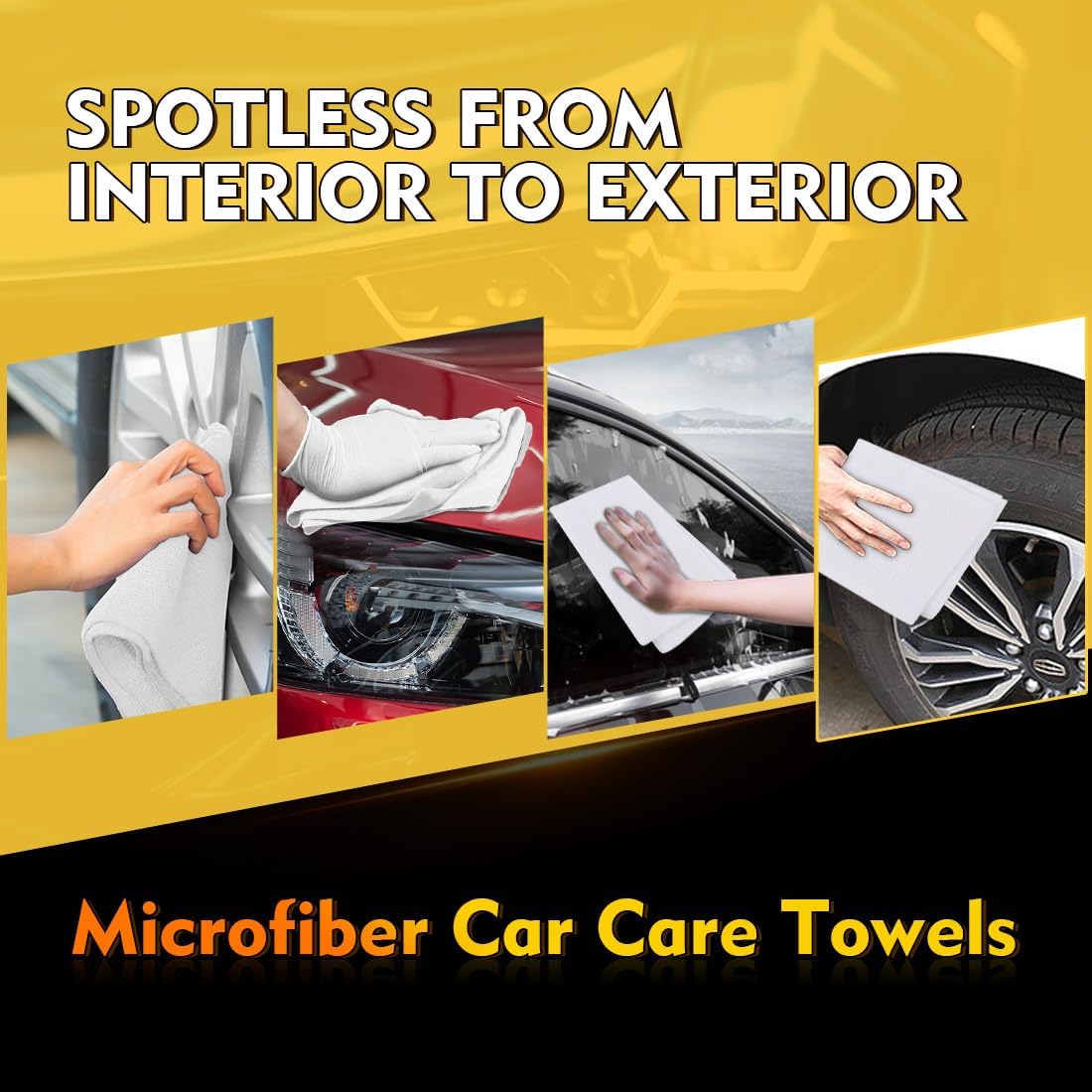 Thumbnail 5 de HOMEXCEL White Microfiber Cloths 100 Pack 🧽