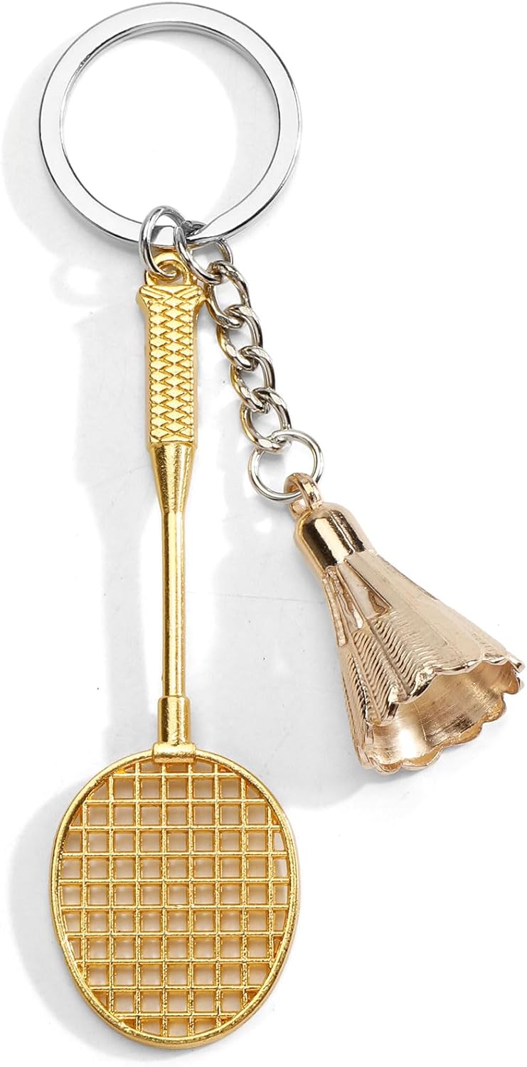 Thumbnail 6 de OBEISN Badminton-Schlüsselanhänger aus Metall – sportlicher Schlüsselring als lustiges Accessoire