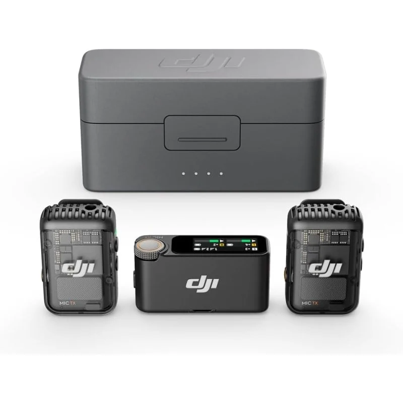 Detalle de DJI Mic 2 Micrófono inalámbrico con cancelación de ruido (2 TX + 1 RX)