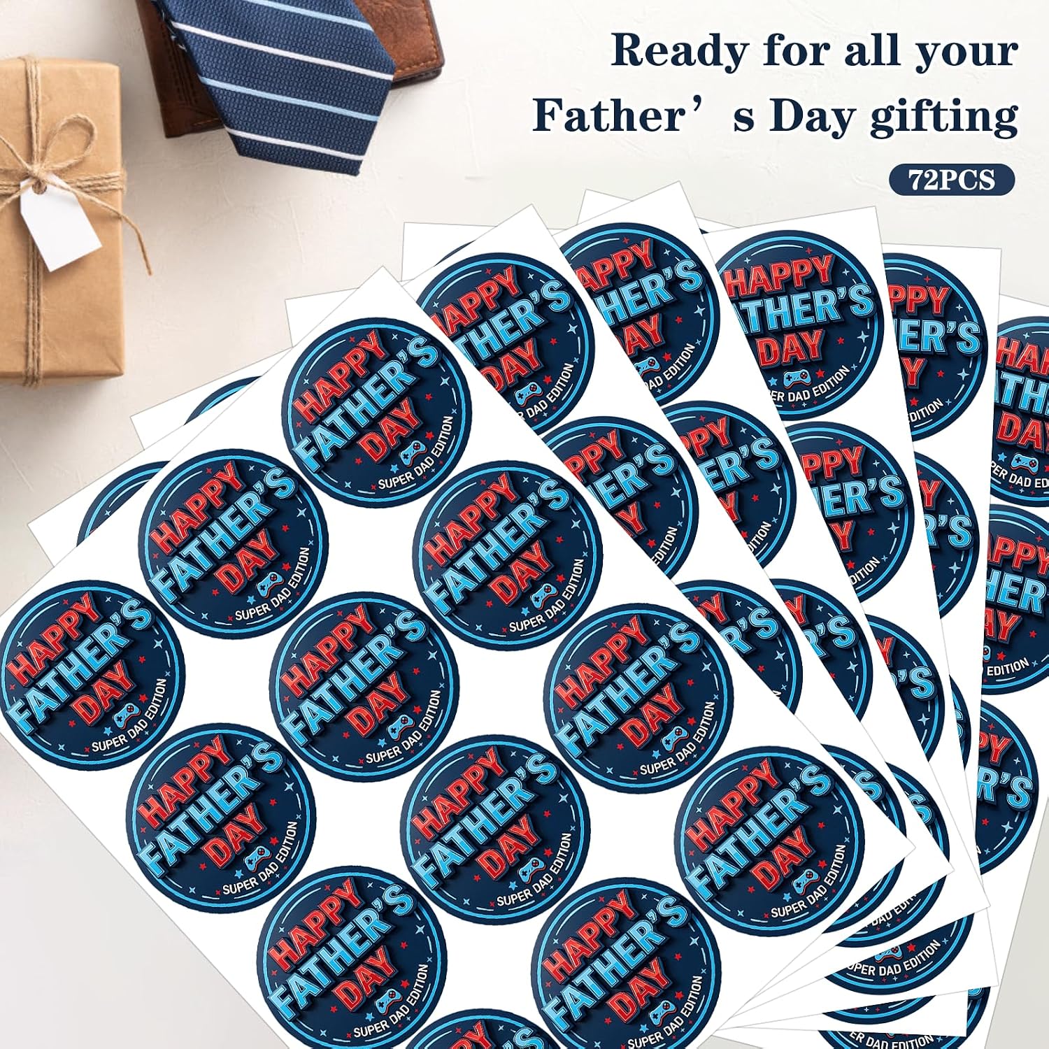 Thumbnail 1 de D4DREAM Father's Day stickers, 1.5-inch