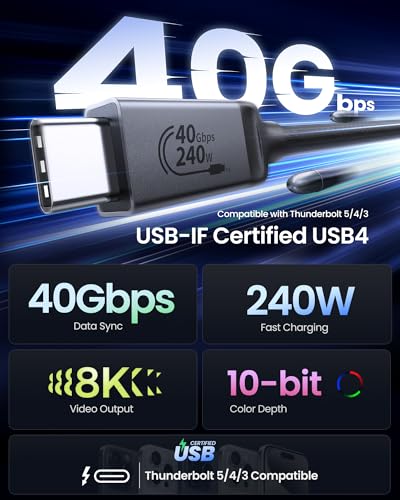 Thumbnail 7 de Silkland Cable Thunderbolt 4 40Gbps USB4 8K/6K/5K⚡