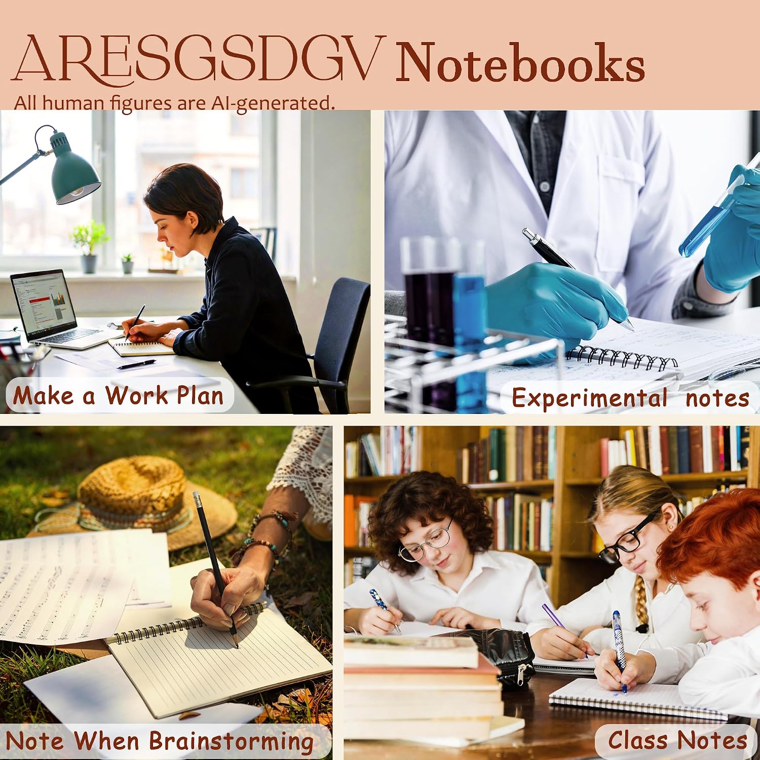 Detalle 1 de ARESGSDGV Happy Retirement Journal, 160 Pages, Hardcover with Perforated Pages