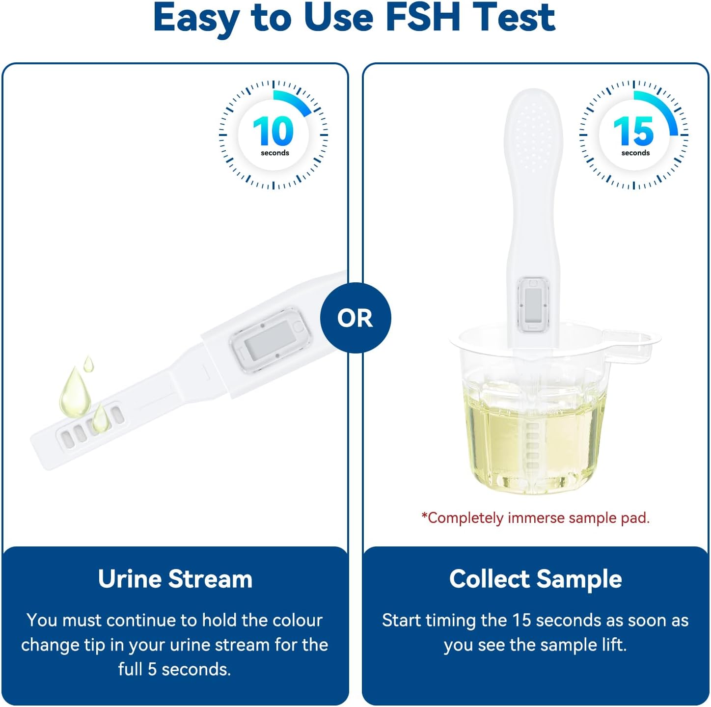 Detalle 2 de Wondfo Menopause FSH Test Kit for Women 2 tests