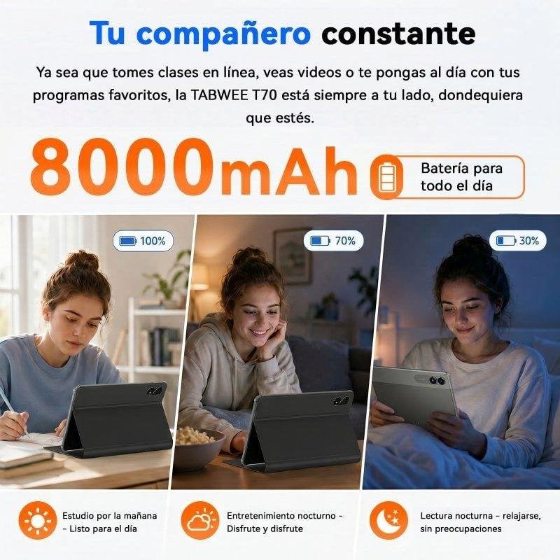 Thumbnail 1 de Tablet ExcitPower T70 11" 8GB/256GB con Teclado y Stylus Pen – 2 en 1, azul
