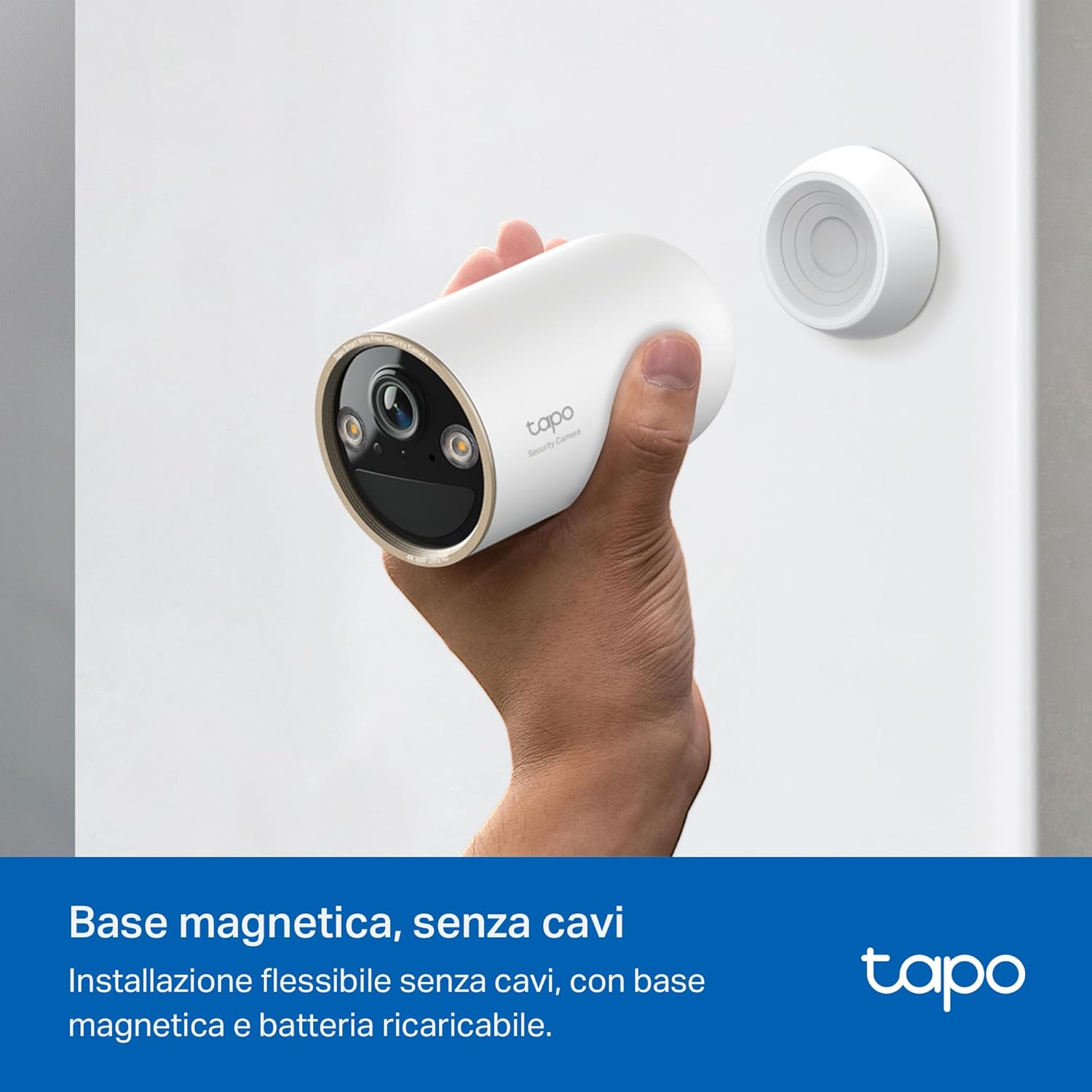 Thumbnail 5 de Tapo C460 4K 8MP: telecamera WiFi a batteria con visione notturna a colori Starlight e base magnetica