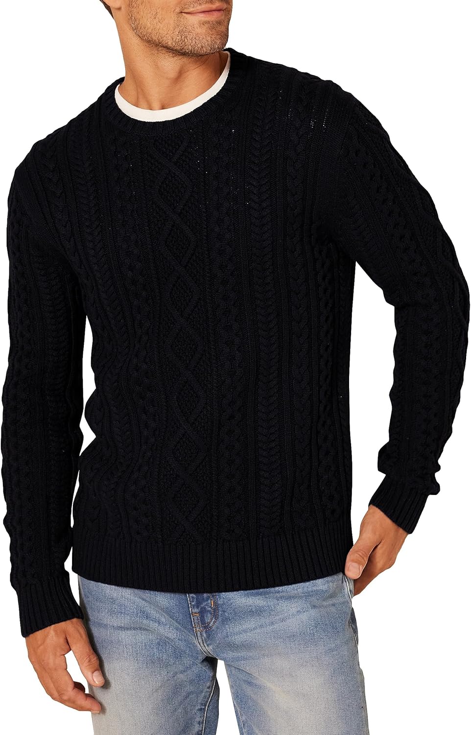 Thumbnail 6 de Amazon Essentials Maglione da pescatore uomo girocollo in cotone 100%