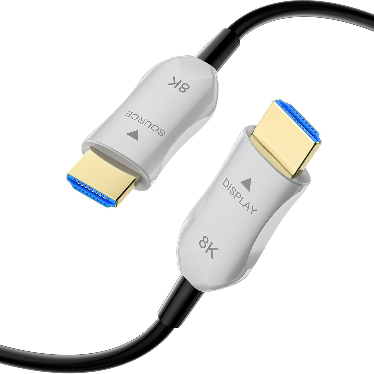 Detalle de 8K HDMI 2.1 Glasfaser Kabel 5 m – Ultra High Speed, aktives Kabel mit 48 Gbps