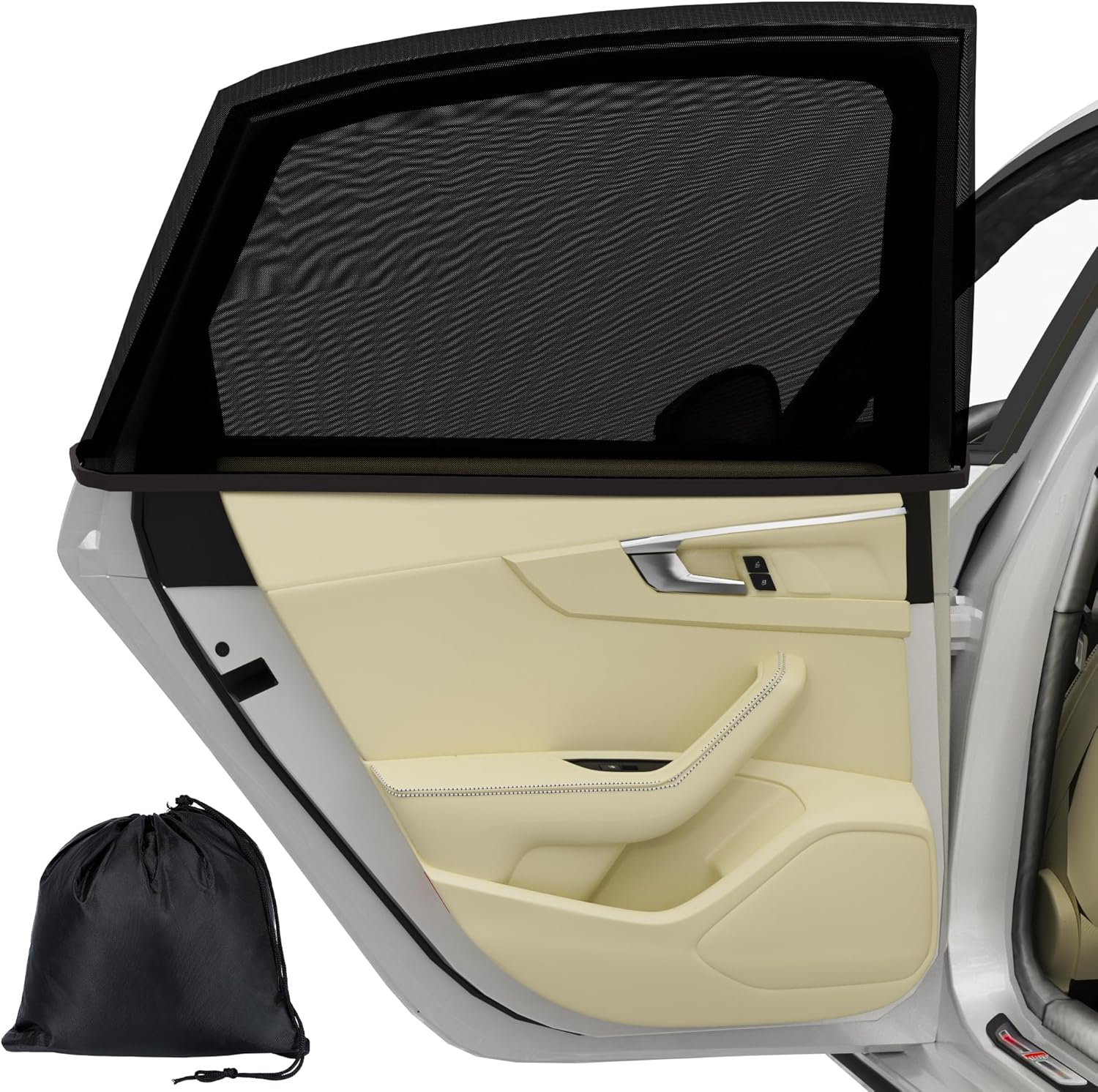 Thumbnail 6 de Vincona Sonnenschutz Auto Baby (2-teilig) für Kinder – atmungsaktive Universal-Sonnenblende für Seitenscheiben