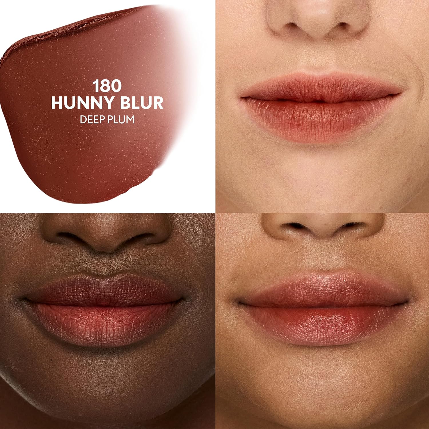Detalle 2 de CoverGirl Clean Fresh Yummy Blur Lipstick in 180 Hunny Blur (Deep Plum)