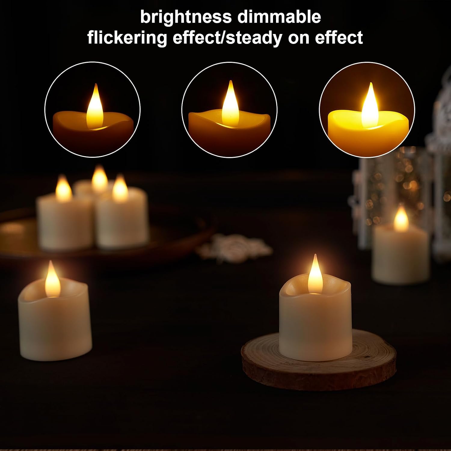 Thumbnail 6 de IMAGE Rechargeable Votive Candles 12 pcs, Type-C ⛯