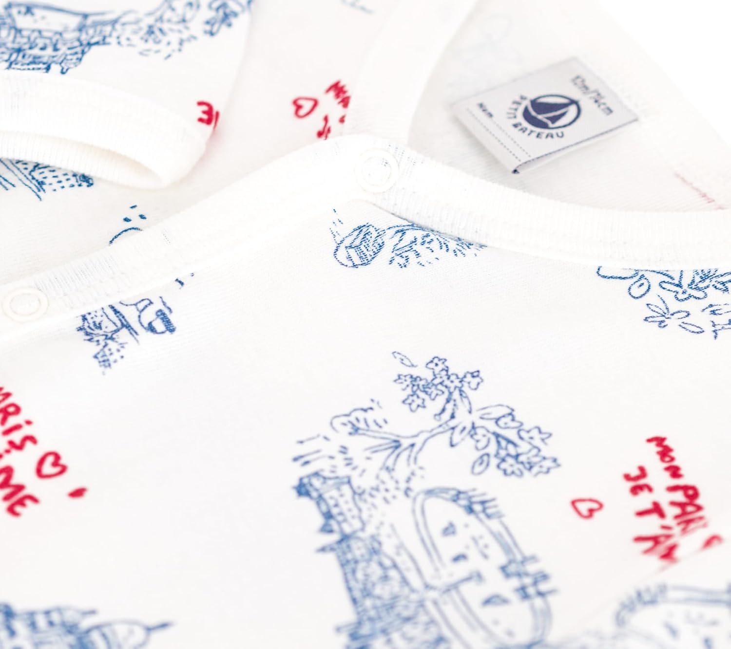 Thumbnail 2 de Petit Bateau Dors Bien sans pieds en coton – Pyjama bébé mixte à motifs Paris