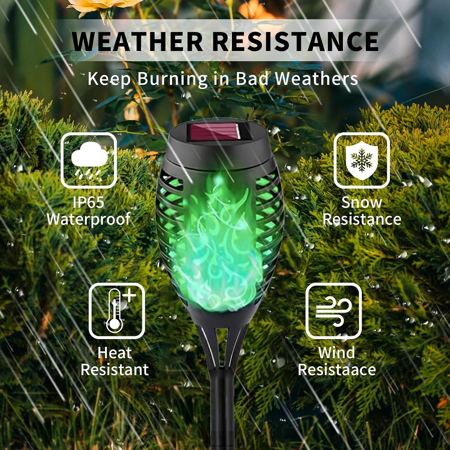 Thumbnail 3 de Solar Torch Lights 8-Pack