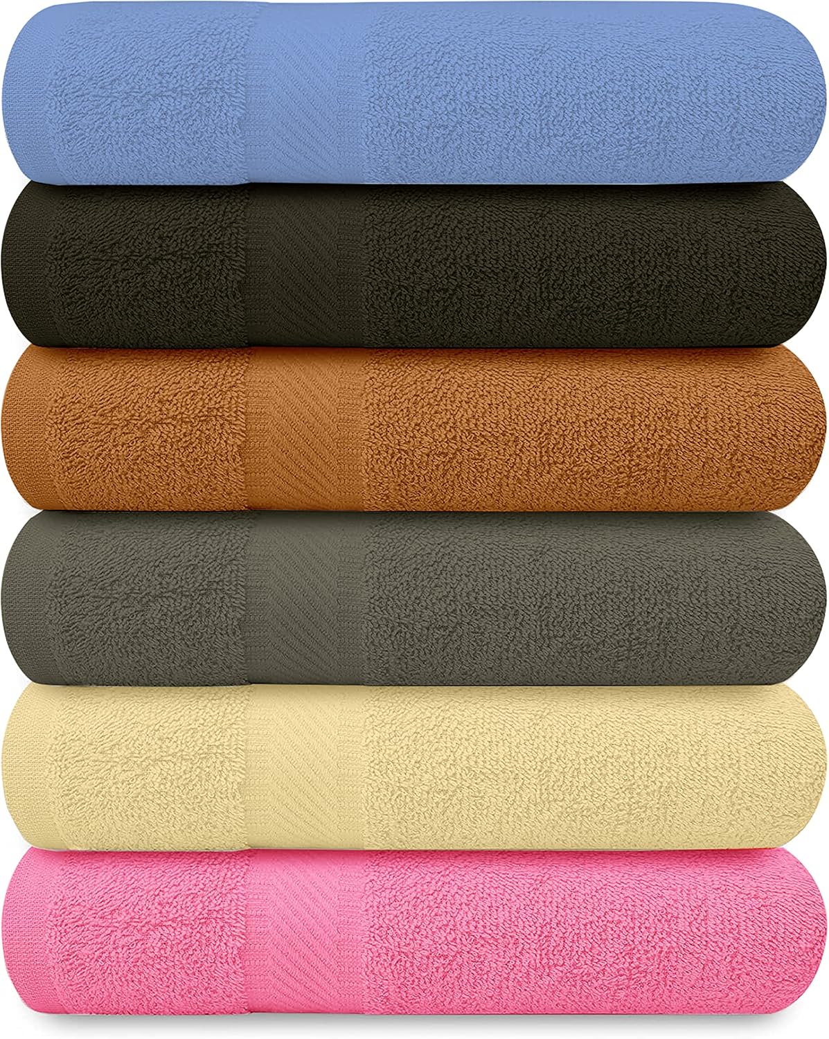 Detalle 2 de QUBA LINEN 100% Cotton Bath Towels 27x54 inch