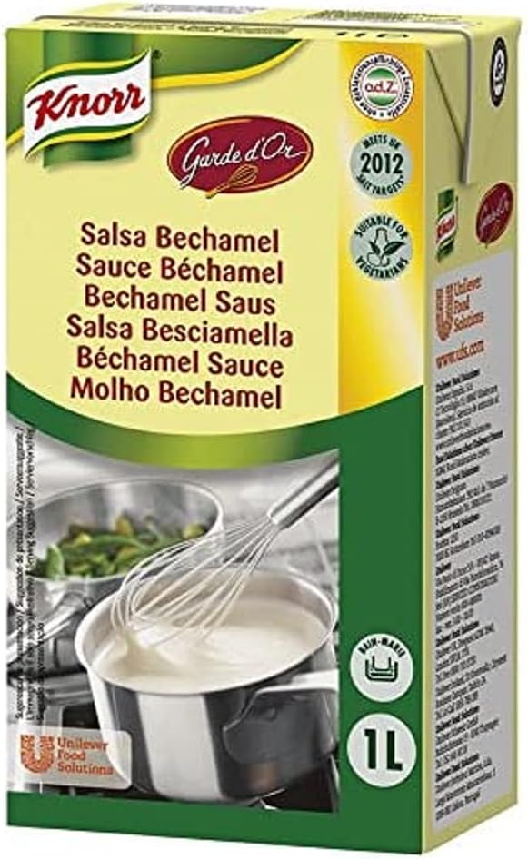 Detalle de Knorr Garde d'or Sauce Béchamel 1l – Lot de 3, prêt à l’emploi
