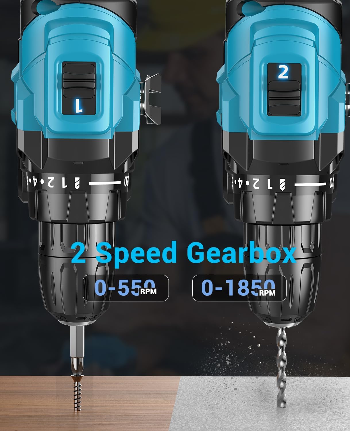 Detalle 2 de LEEIKOO Avvitatore 21V 45N.m