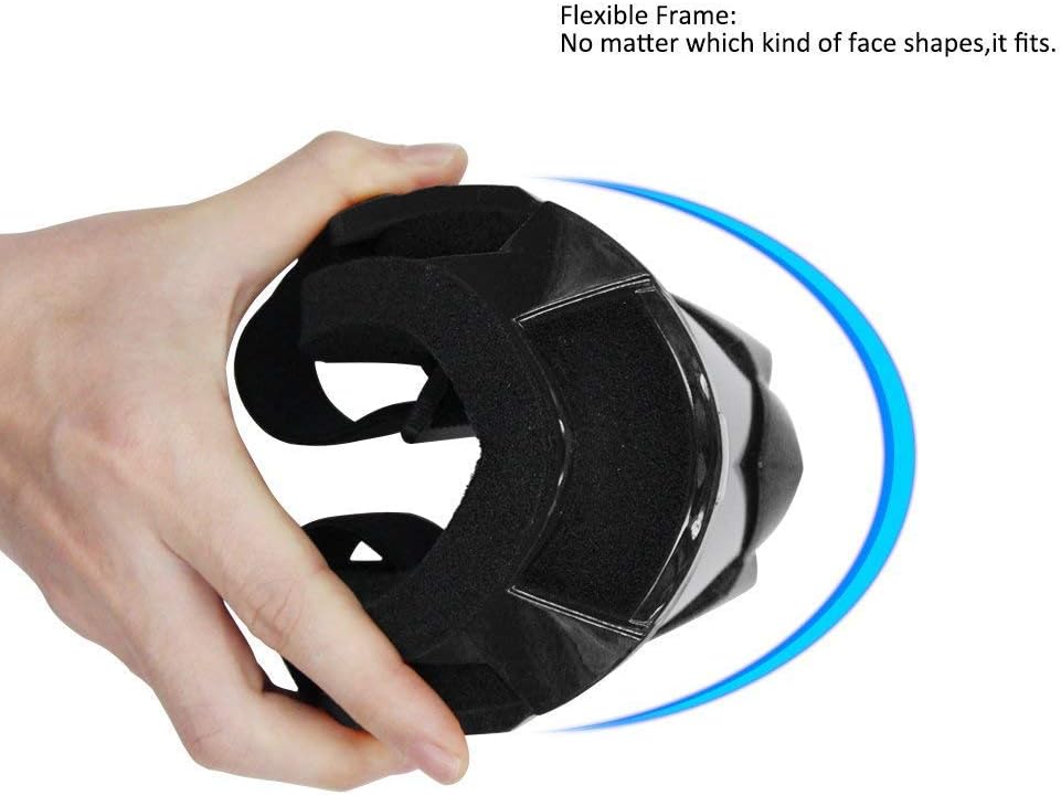 Detalle 2 de 4-FQ Motorcycle Dirt Bike Goggles with UV Protection, Anti-Fog & Anti-Scratch Lens (Sliver Lens)