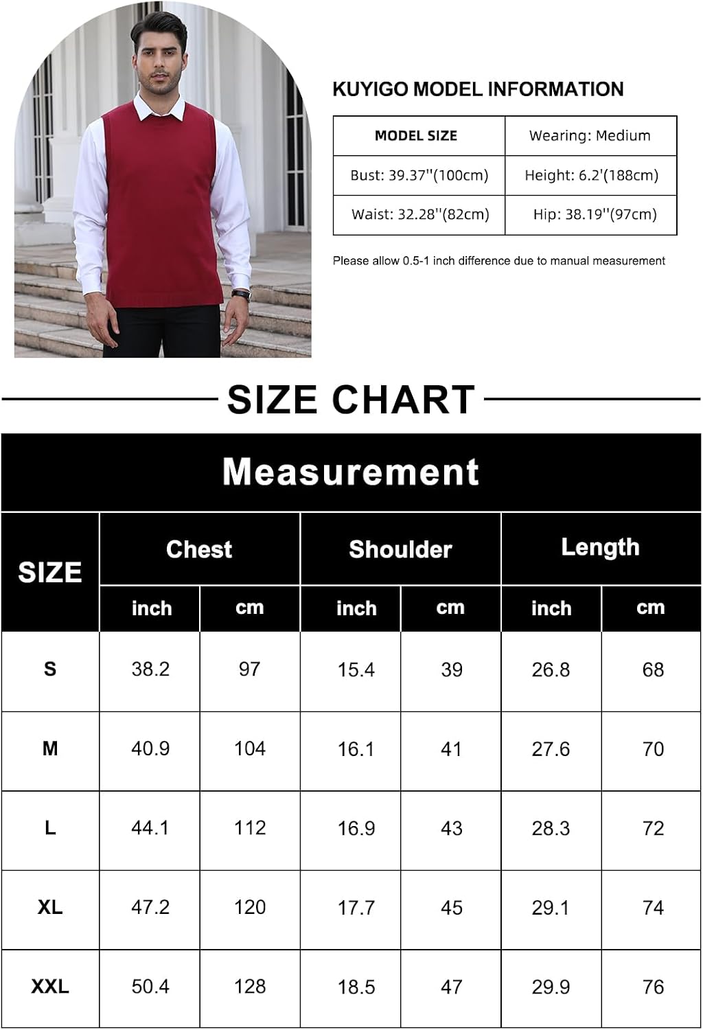 Thumbnail 5 de KUYIGO Sleeveless Vest 50% Viscose knitwear