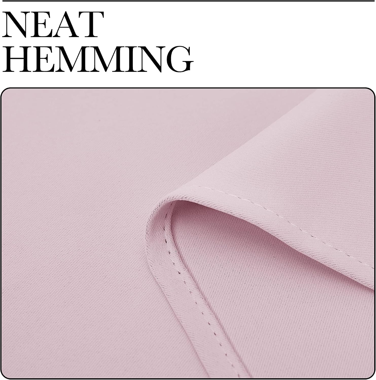 Thumbnail 5 de NICETOWN 2 Blackout Curtain Panels, Baby Pink, 42 x 36 in, Rod Pocket
