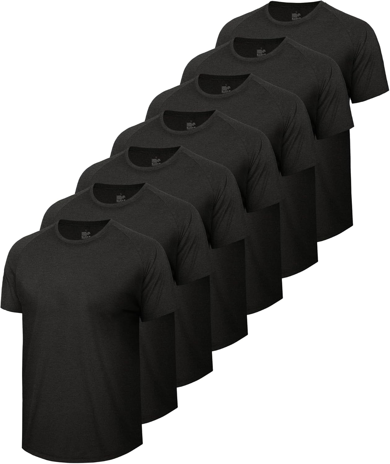 Thumbnail 5 de BOOJO 7-Pack Men’s Workout Shirts (Quick-Dry Moisture-Wicking Tees)