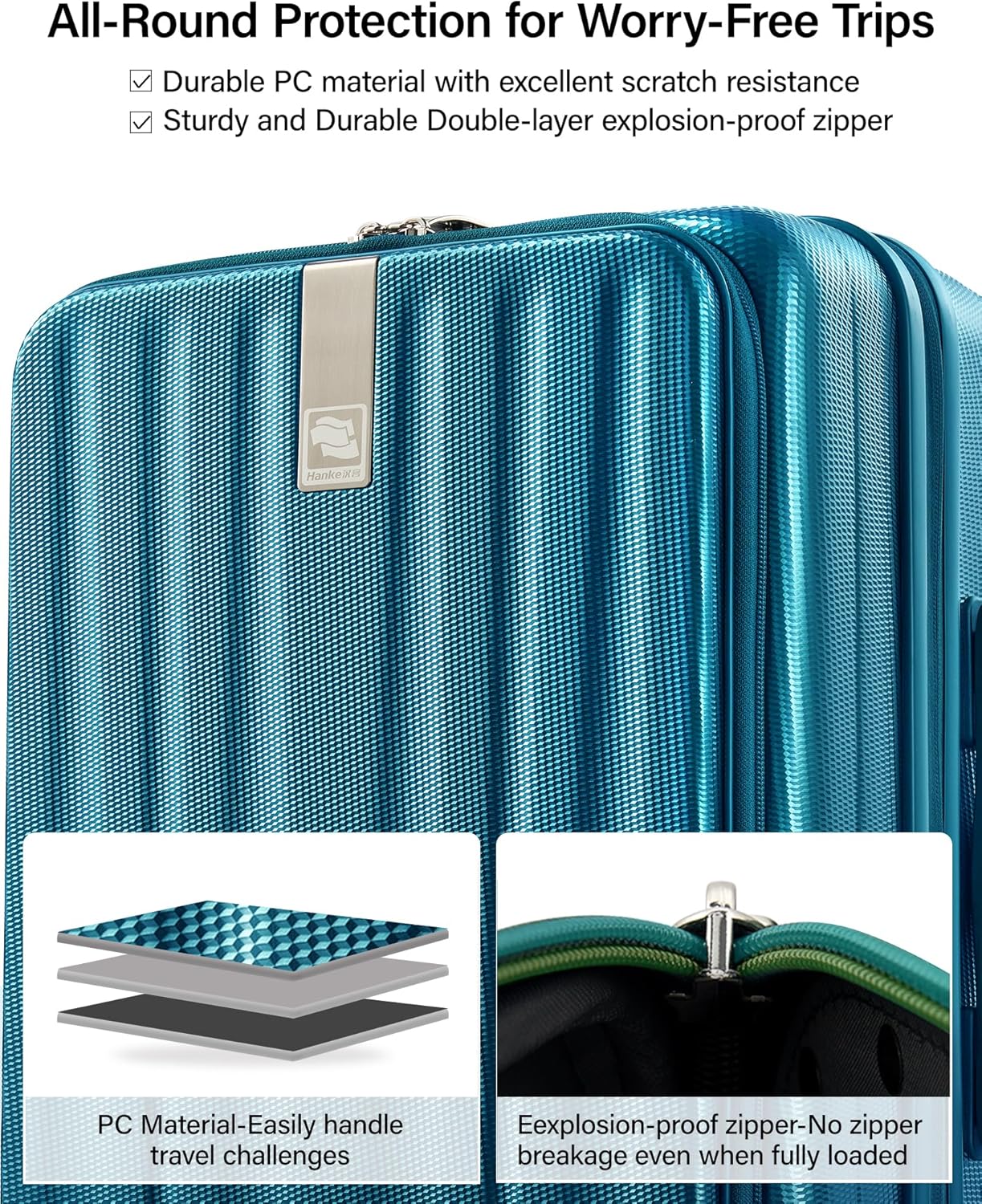 Thumbnail 4 de Hanke 20 Inch Expandable Carry On Luggage