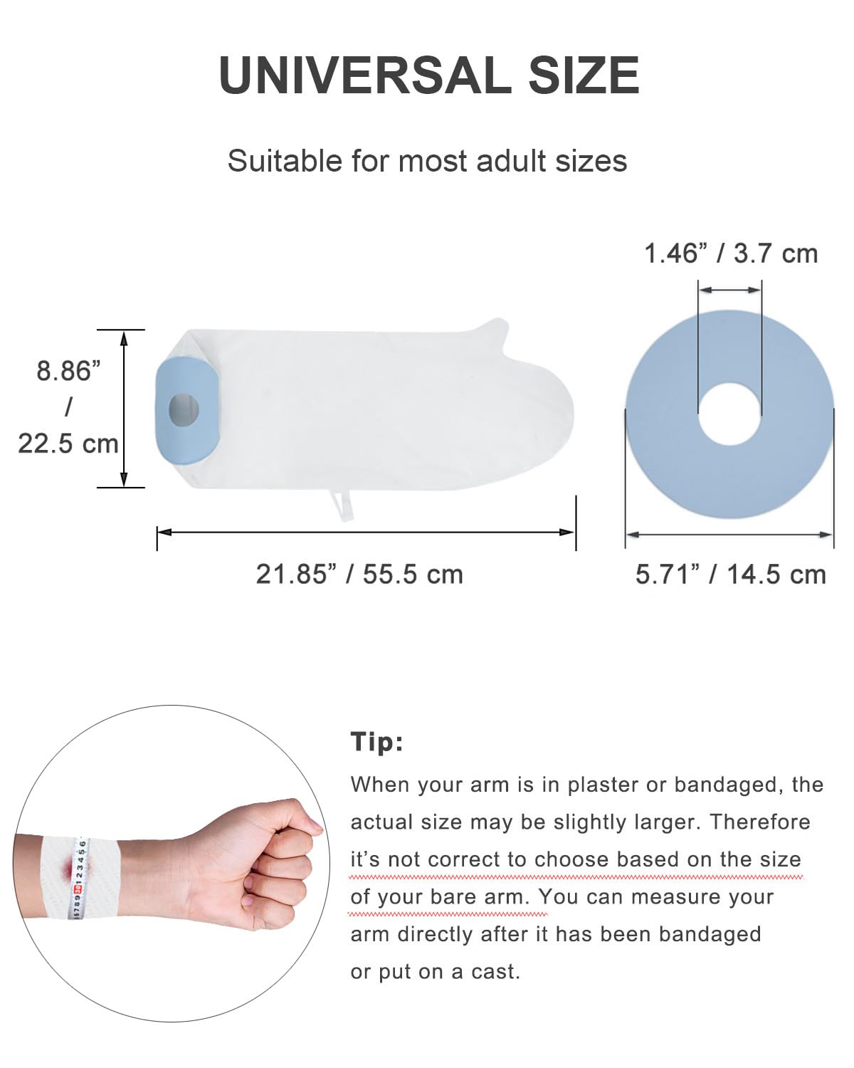Detalle 2 de CureSquad Waterproof Cast Cover Arm for Shower 🩹