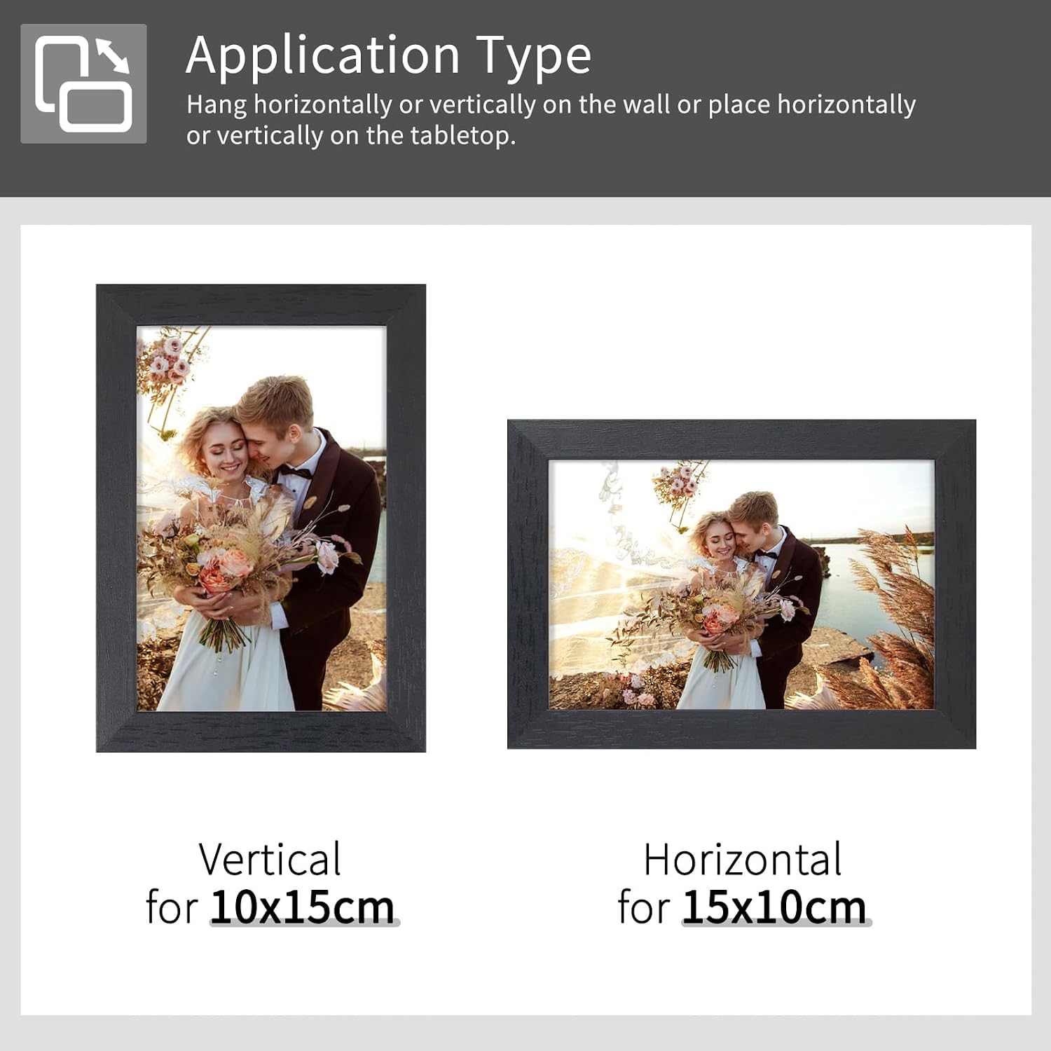 Thumbnail 3 de 10x15 Picture Frames Set of 3