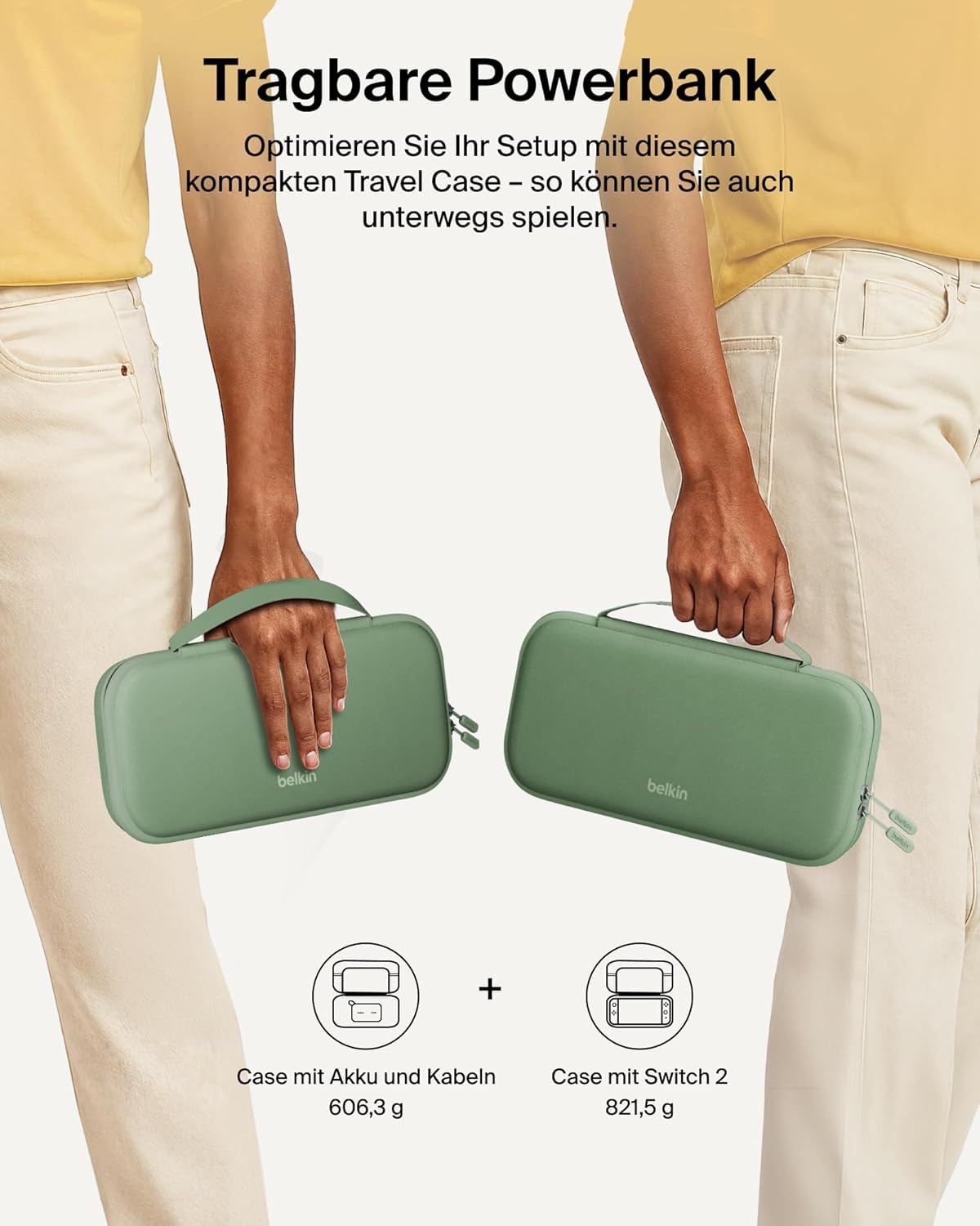 Thumbnail 3 de Belkin Gaming Nintendo Switch 2 Tasche 10.000 mAh Powerbank grün