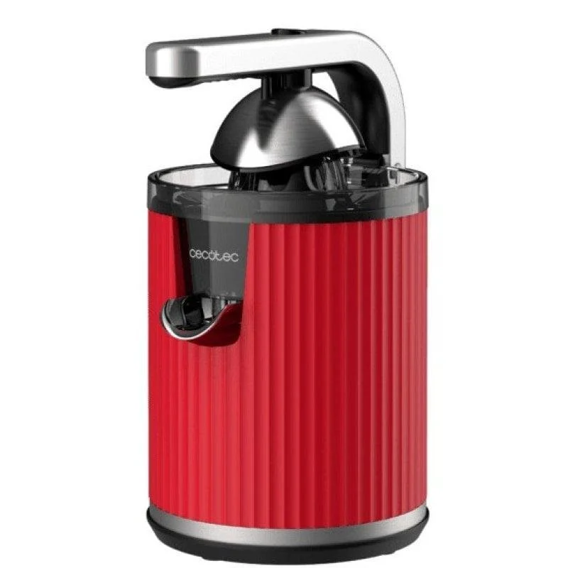 Cecotec Xqueeze Retrojuice 600W exprimidor eléctrico acero rojo 🥤