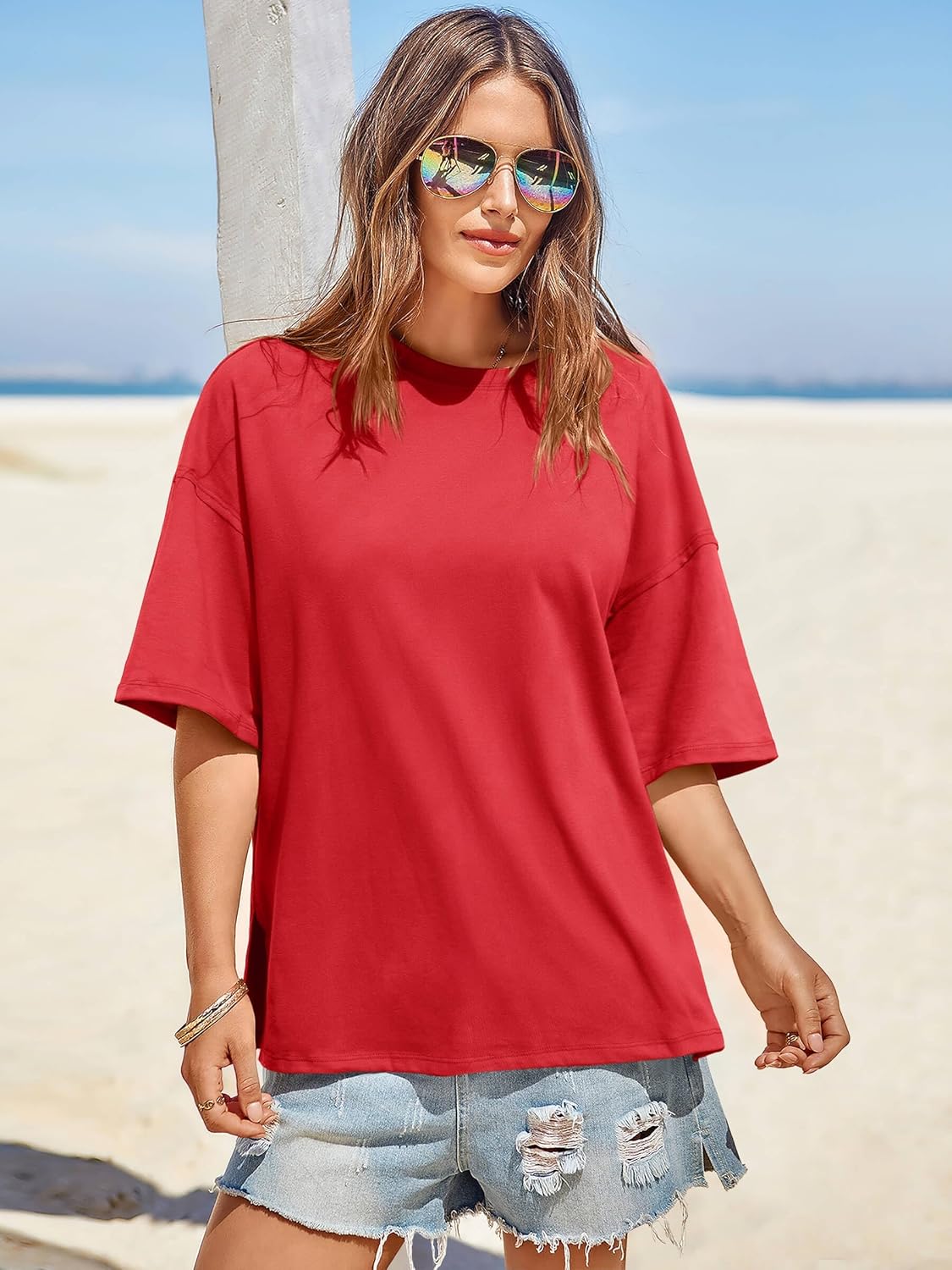 Thumbnail 1 de Tankaneo Oversized Summer T-Shirt Loose Fit