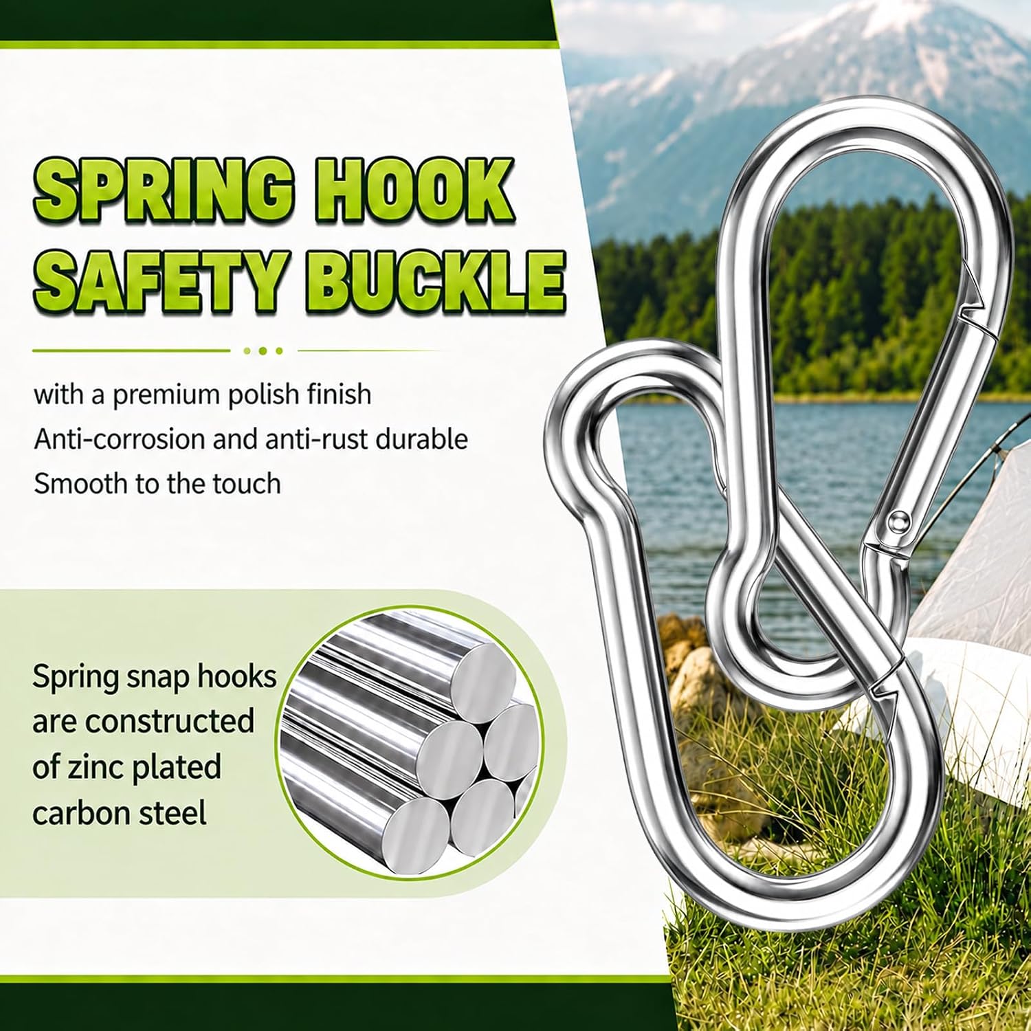 Detalle 2 de Carabiner Clips, 4-Inch