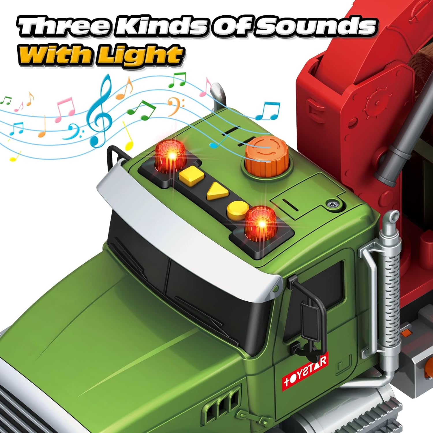 Thumbnail 3 de 15" Farm Logging Truck Toy