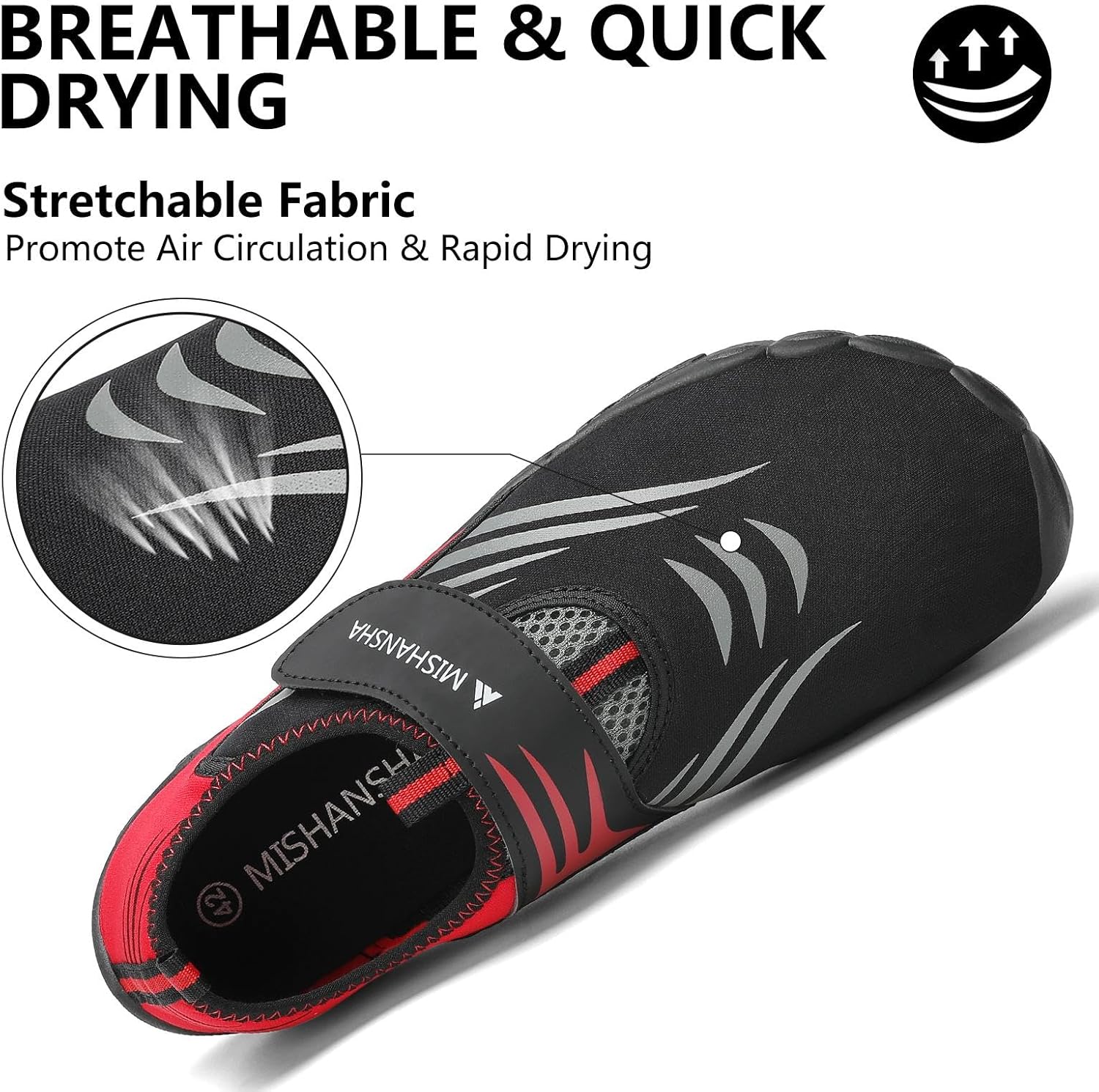 Thumbnail 6 de Mishansha Water Swim Shoes with Wide Toe Box (Women’s US 5.5–13.5 / Men’s US 3–11.5)