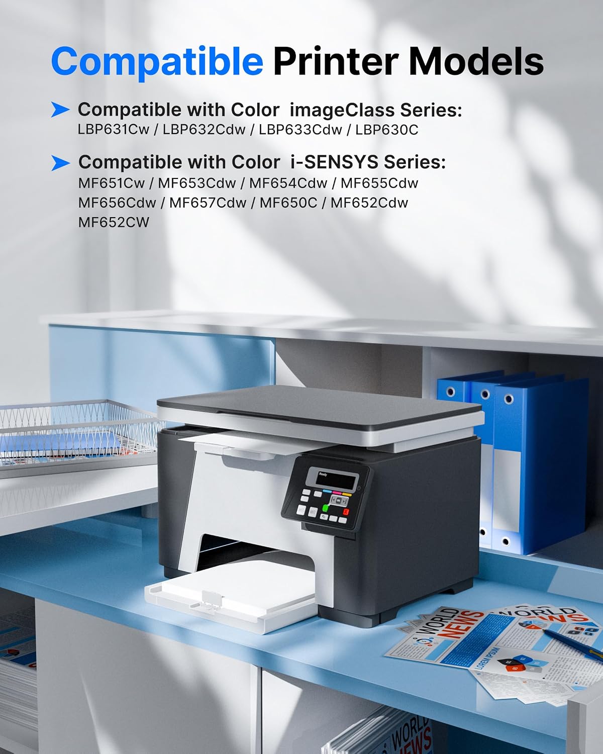 Detalle de Pack de 4 toners compatibles GPC Image 067H (067H noir + CMJ) pour Canon 067
