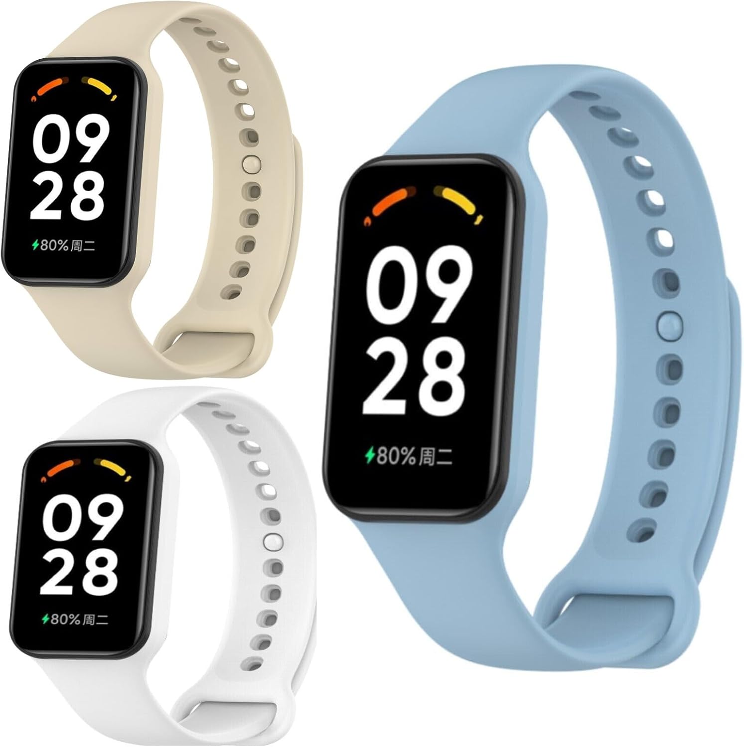 Thumbnail 6 de Panda Bobo silicone sport watch strap for Xiaomi Smart Band 8 Active / Redmi Band 2