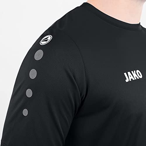 Detalle 2 de JAKO Herren Fußballtrikot Team KA, schwarz, XL – robustes Kurzarm-Trikot für Training und Lauf
