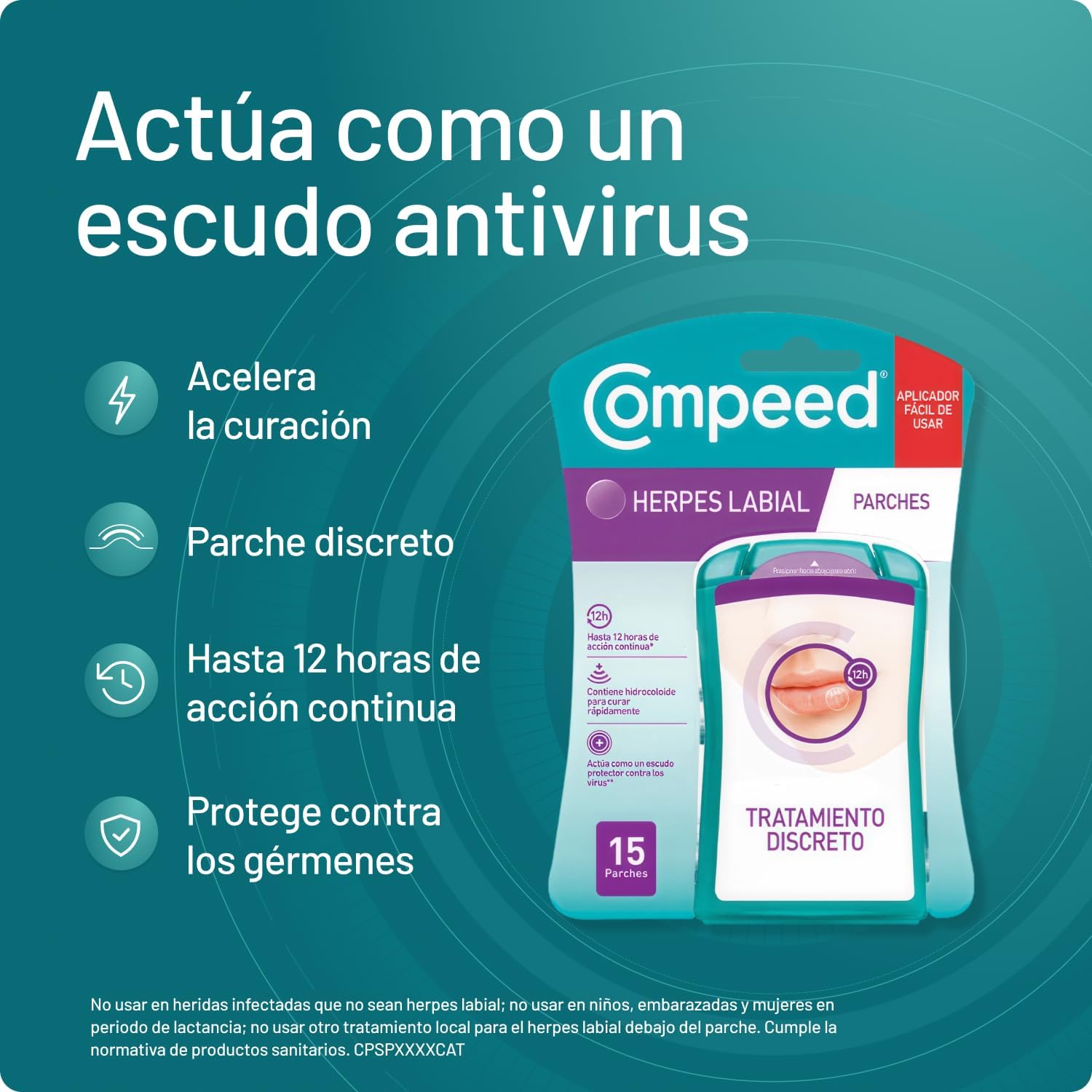 Detalle de Compeed Parches Herpes Labial 15 uds