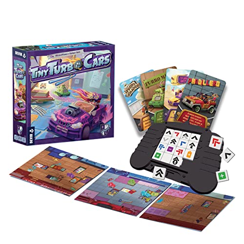 Detalle 2 de Devir Tiny Turbo Cars Juego de Carreras 🎲