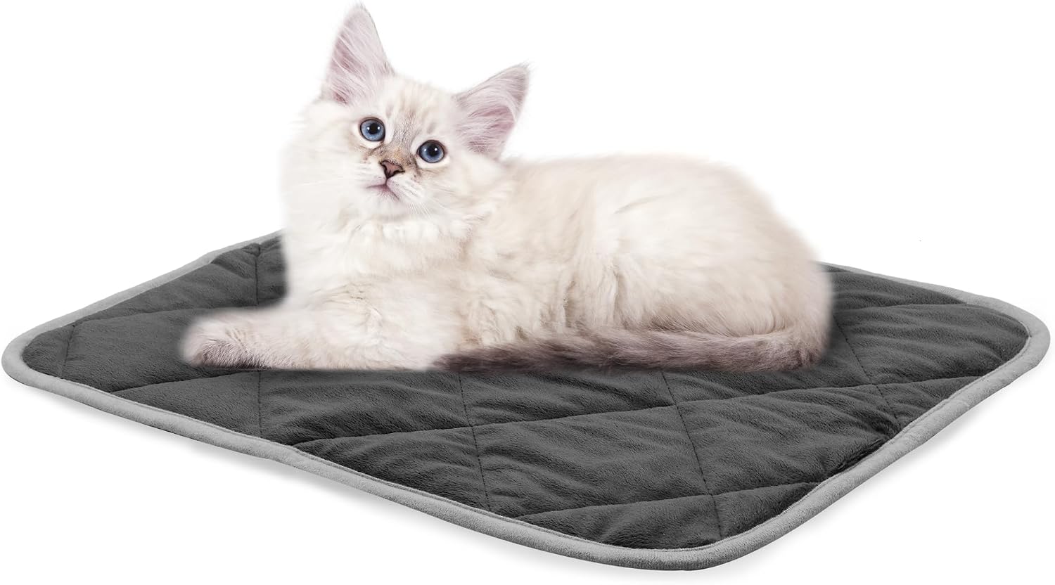 Detalle de NWK Self Warming Pet Mat-S, Small Black Thermal Mat, 20 x 16 in