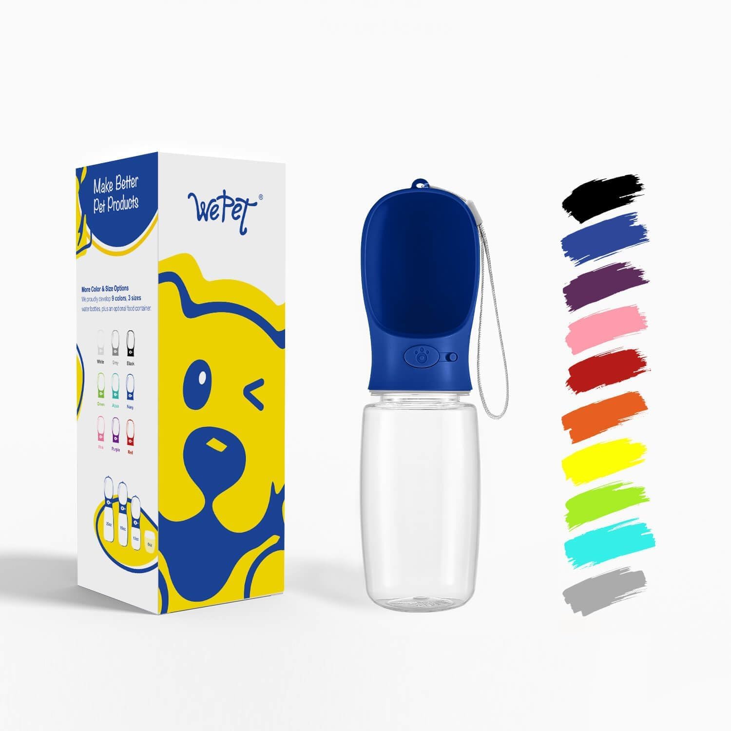 Detalle de WePet Tragbare Hunde-Wasserflasche 550 ml