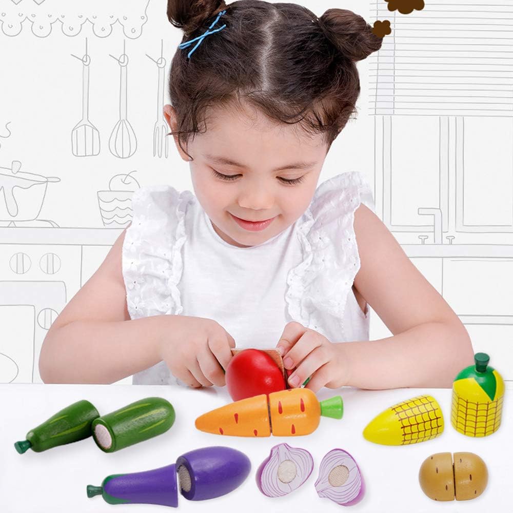 Thumbnail 5 de Airlab Wooden Play Food for Kids: Safe, Durable Pretend Kitchen Set for Toddlers