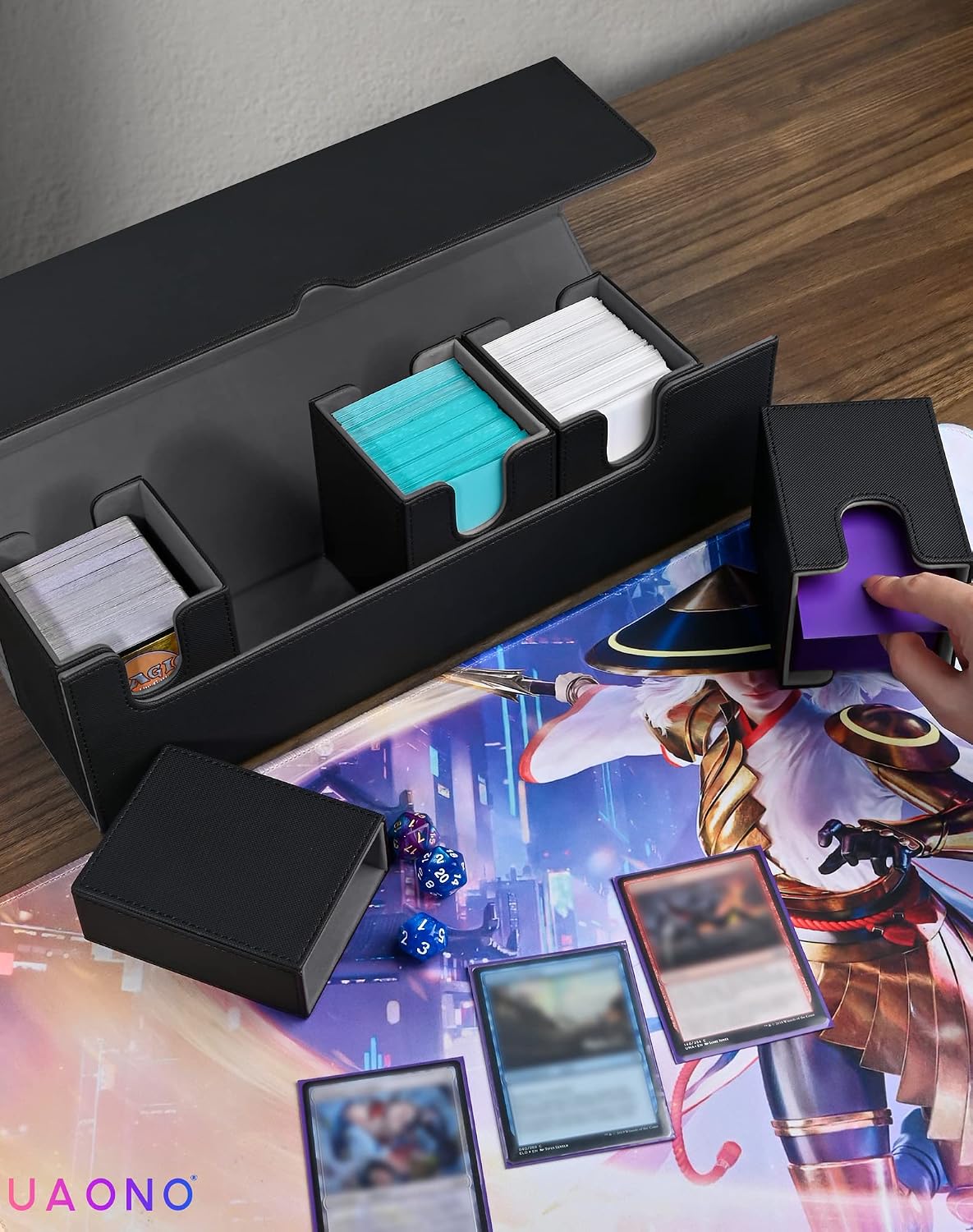 Detalle 2 de UAONO Sammelkartenbox 5‑in‑1 für MTG 🎴