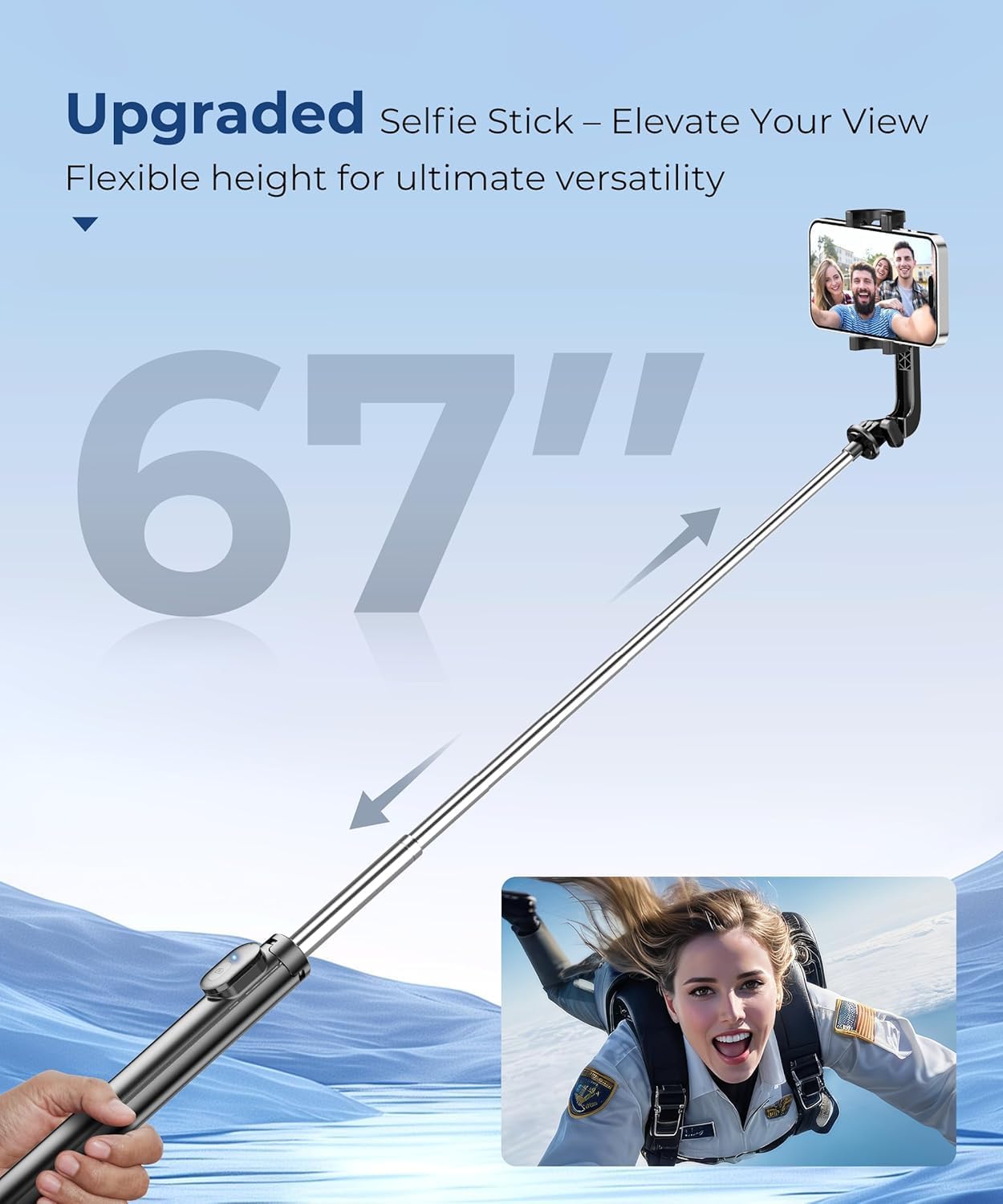 Thumbnail 1 de Fuloview 67" Selfie Stick Tripod