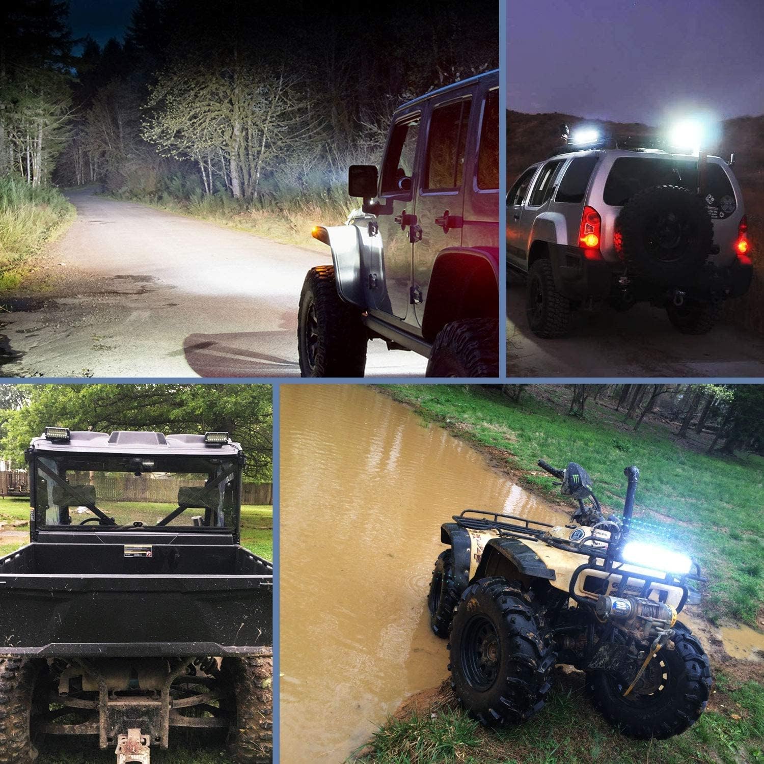 Thumbnail 6 de Nilight 6.5-Inch 120W LED Light Bar combo for off-road