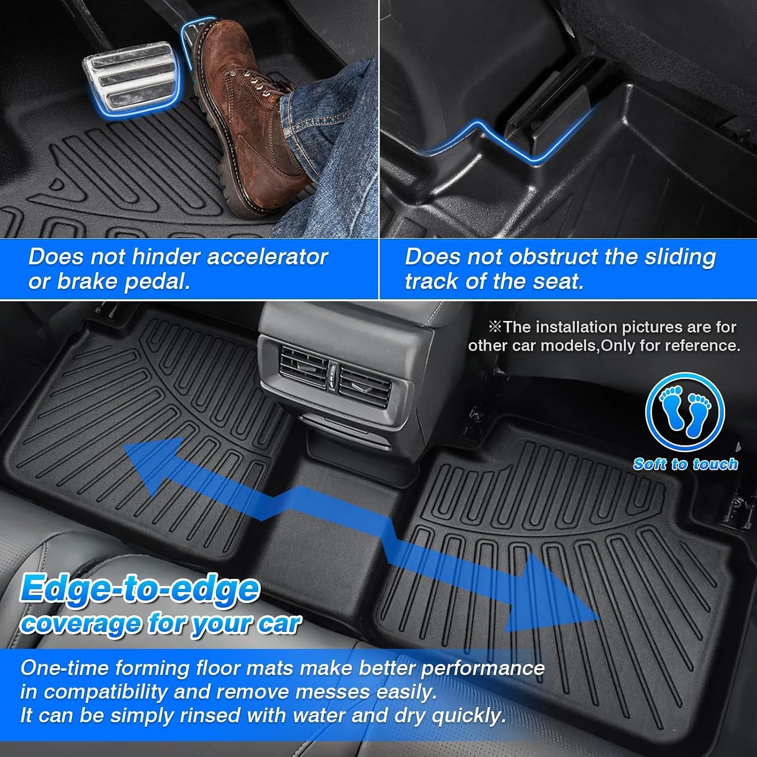 Thumbnail 4 de Sorento Custom Fit Floor Liners & Cargo Mat for Kia Sorento 2021-2026 Hybrid & Plug-in Hybrid