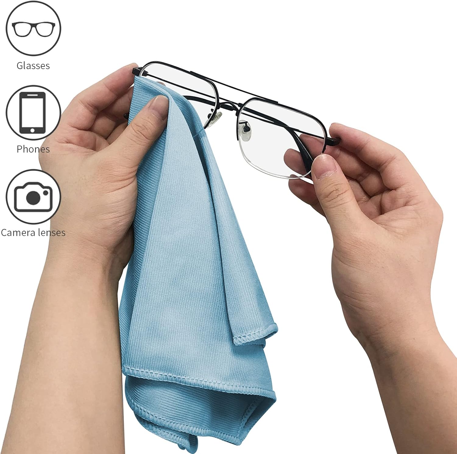 Thumbnail 4 de Puomue 6-Pack Microfiber Glass Cloth, 16x16,