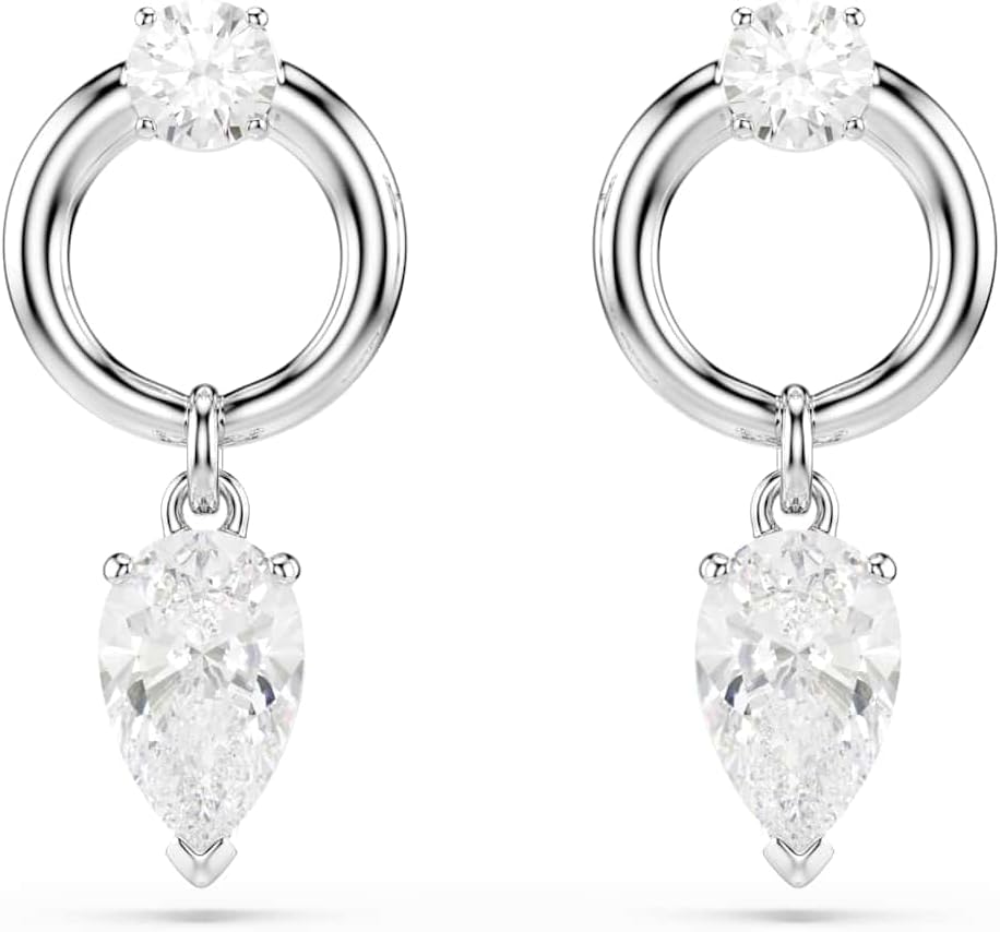Detalle de Swarovski drop earrings, Mixed Cuts