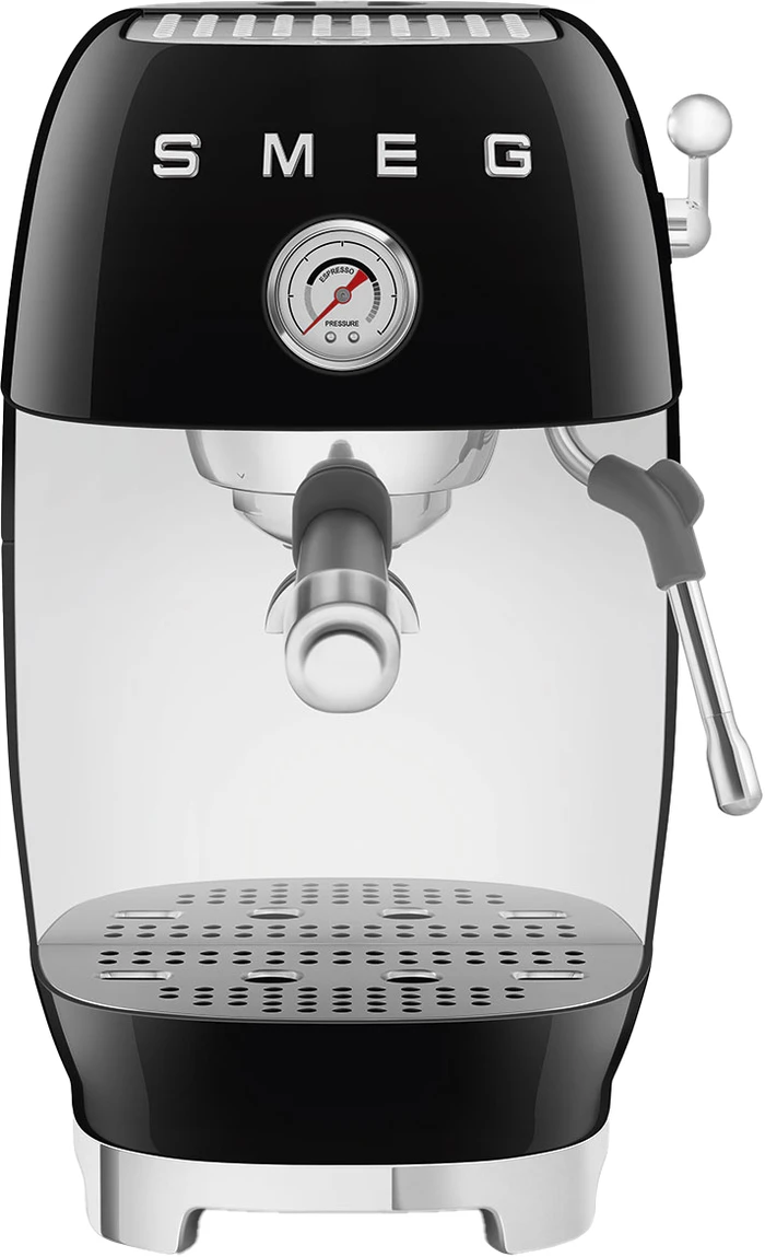 Thumbnail 1 de SMEG ECF03BLEU Schwarz: kompakte Dampflanze für cremigen Cappuccino und Latte Art
