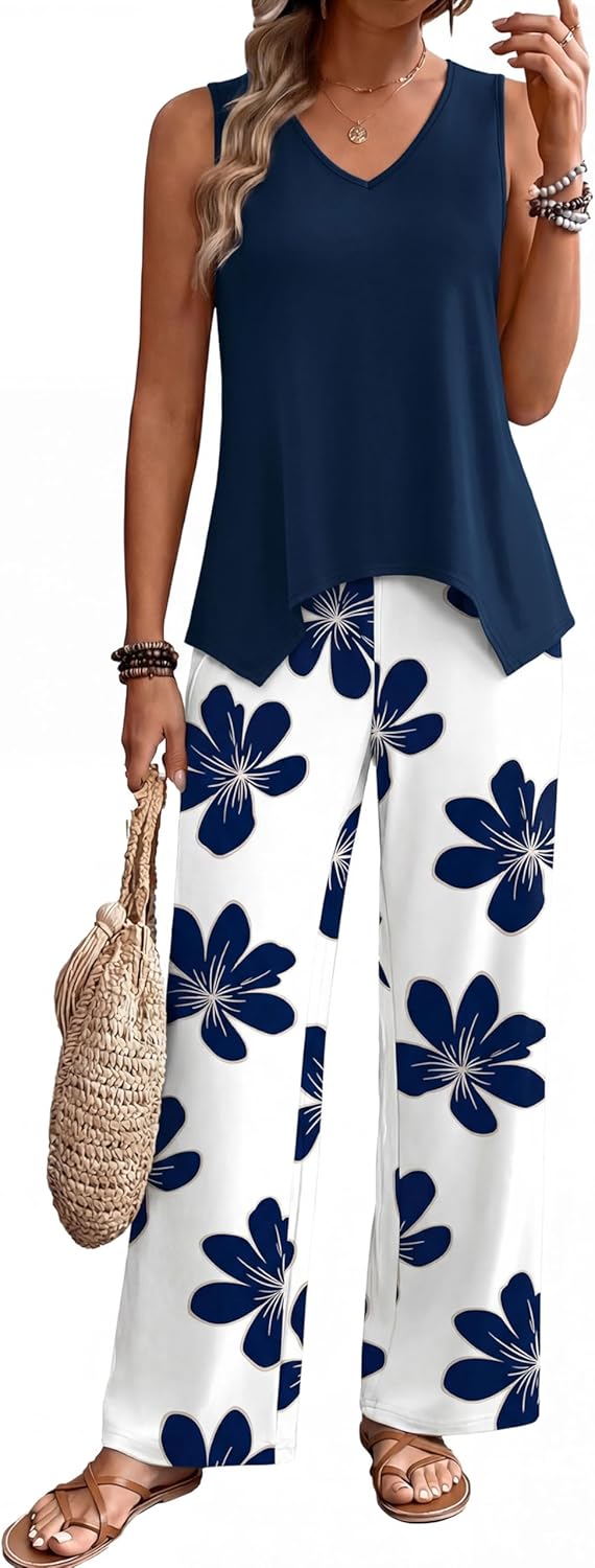 Thumbnail 2 de WIHOLL Two Piece Sets for Women: Dressy Lounge Set for Summer & Vacation