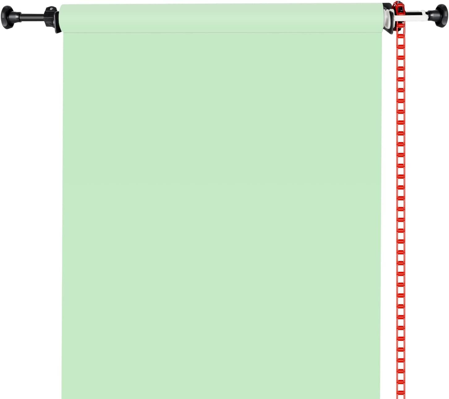 Detalle de NEEWER sistema di supporto manuale per sfondo a rullo singolo da parete, verde (capacità 10 kg)
