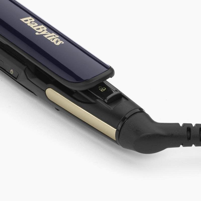 Detalle 2 de Plancha de pelo BaByliss ST484E cerámica 5 temperaturas con cable giratorio